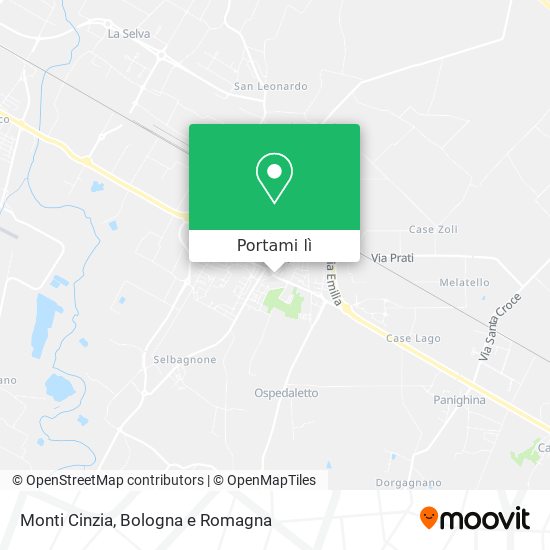 Mappa Monti Cinzia