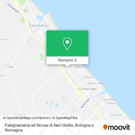Mappa Falegnameria ad Novas di Neri Otello