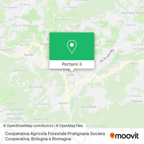 Mappa Cooperativa Agricola Forestale Pratignana Societa Cooperativa