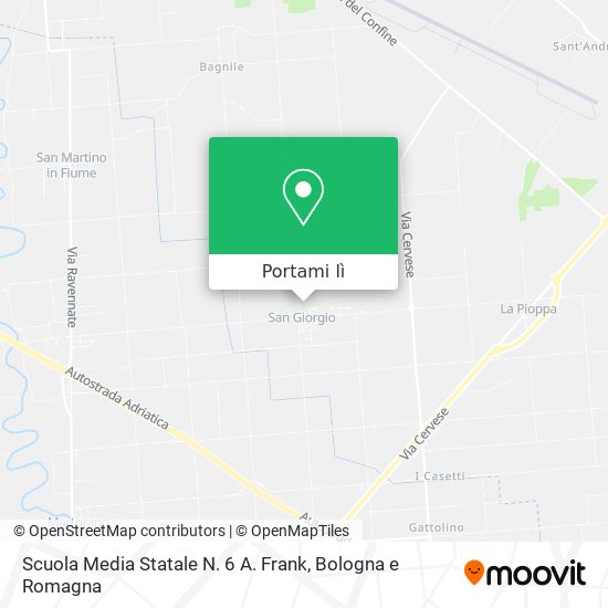 Mappa Scuola Media Statale N. 6 A. Frank