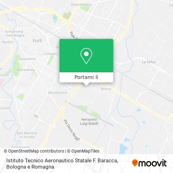 Mappa Istituto Tecnico Aeronautico Statale F. Baracca