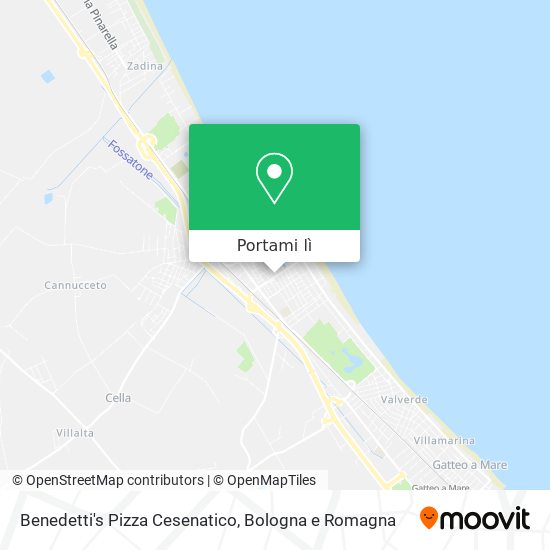 Mappa Benedetti's Pizza Cesenatico