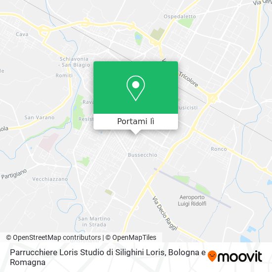 Mappa Parrucchiere Loris Studio di Silighini Loris