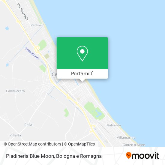 Mappa Piadineria Blue Moon