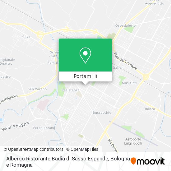 Mappa Albergo Ristorante Badia di Sasso Espande