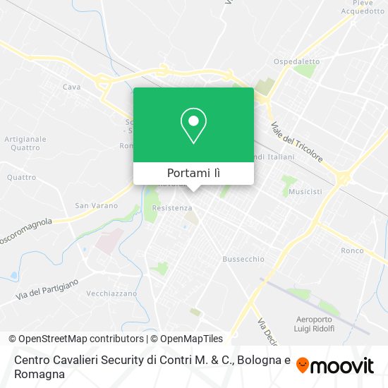 Mappa Centro Cavalieri Security di Contri M. & C.