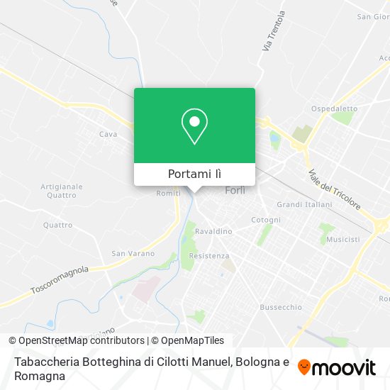 Mappa Tabaccheria Botteghina di Cilotti Manuel