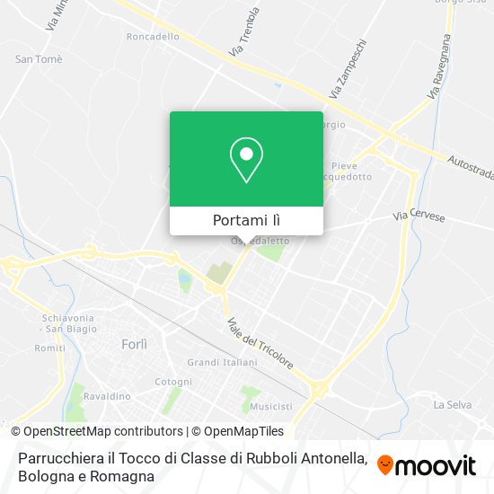 Mappa Parrucchiera il Tocco di Classe di Rubboli Antonella