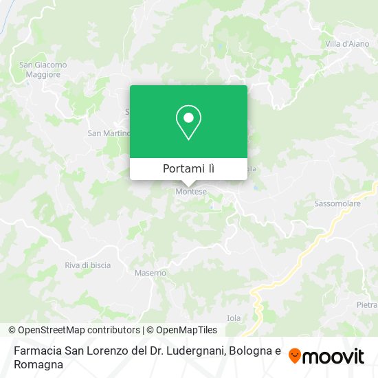 Mappa Farmacia San Lorenzo del Dr. Ludergnani