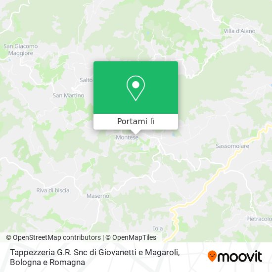 Mappa Tappezzeria G.R. Snc di Giovanetti e Magaroli