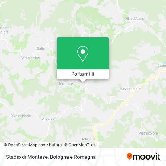 Mappa Stadio di Montese