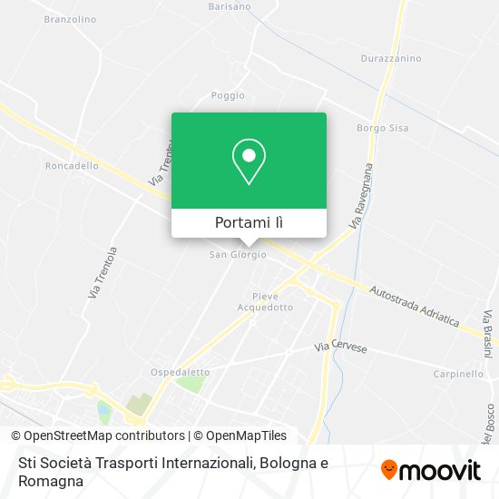 Mappa Sti Società Trasporti Internazionali