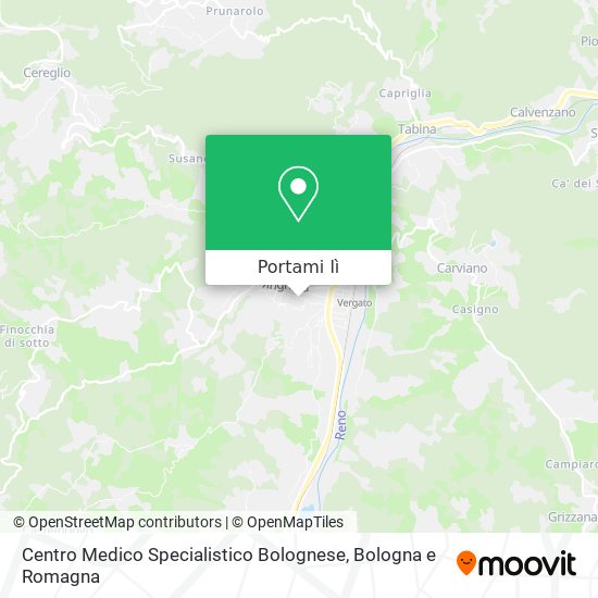 Mappa Centro Medico Specialistico Bolognese