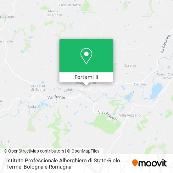 Mappa Istituto Professionale Alberghiero di Stato-Riolo Terme