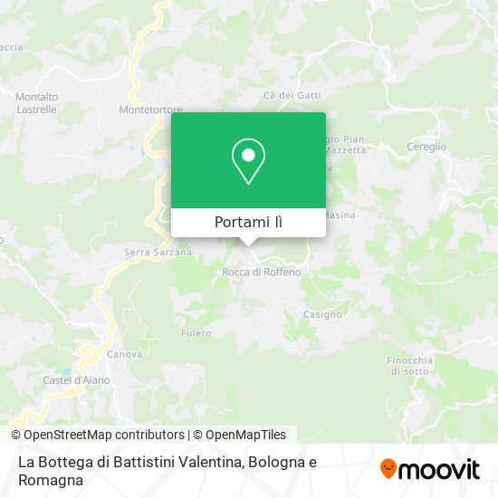 Mappa La Bottega di Battistini Valentina