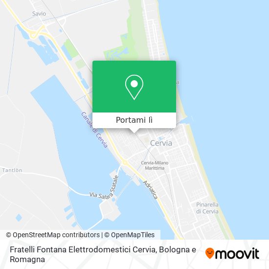 Mappa Fratelli Fontana Elettrodomestici Cervia