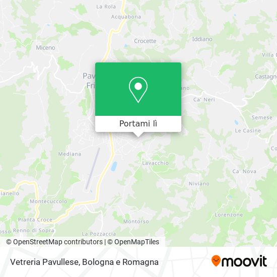 Mappa Vetreria Pavullese