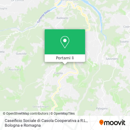 Mappa Caseificio Sociale di Casola Cooperativa a R.L.