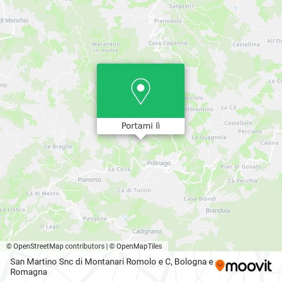 Mappa San Martino Snc di Montanari Romolo e C