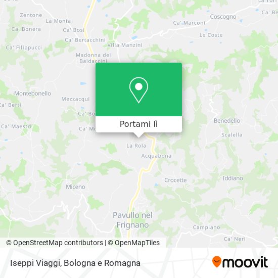 Mappa Iseppi Viaggi