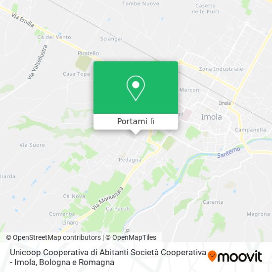Mappa Unicoop Cooperativa di Abitanti Società Cooperativa - Imola