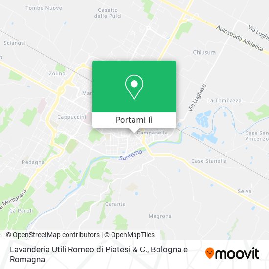 Mappa Lavanderia Utili Romeo di Piatesi & C.