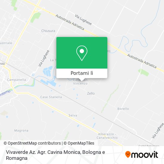 Mappa Vivaverde Az. Agr. Cavina Monica