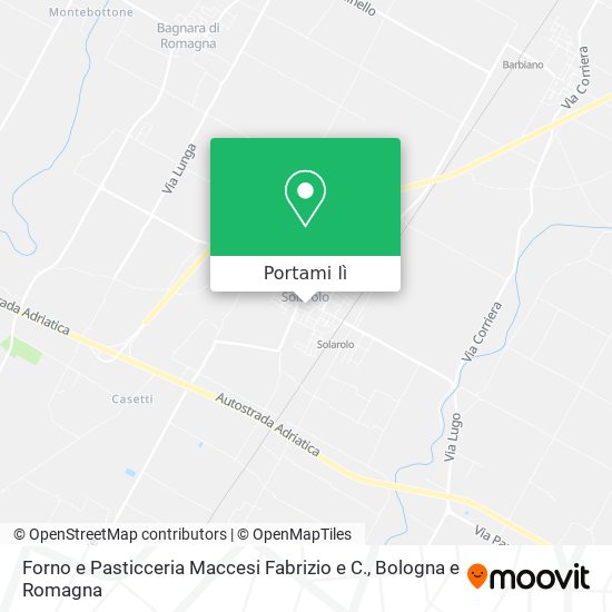 Mappa Forno e Pasticceria Maccesi Fabrizio e C.