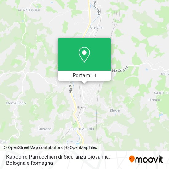 Mappa Kapogiro Parrucchieri di Sicuranza Giovanna