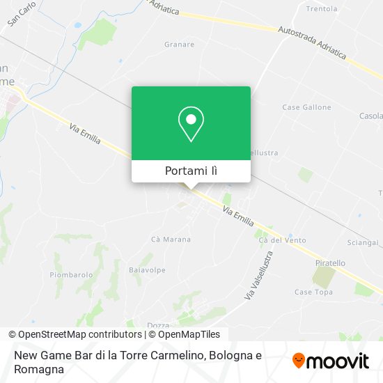 Mappa New Game Bar di la Torre Carmelino
