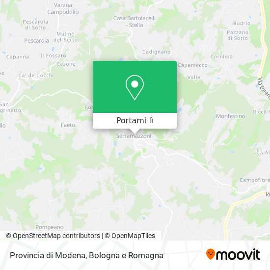 Mappa Provincia di Modena