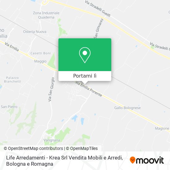Mappa Life Arredamenti - Krea Srl Vendita Mobili e Arredi