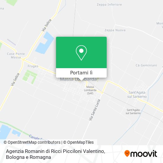 Mappa Agenzia Romanin di Ricci Picciloni Valentino