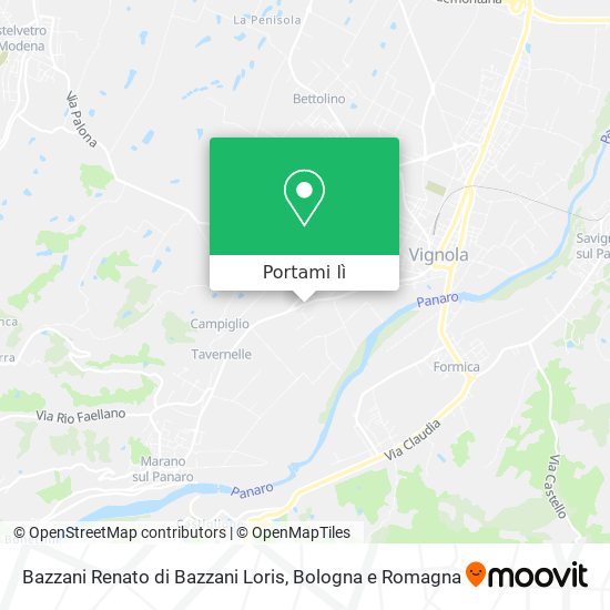 Mappa Bazzani Renato di Bazzani Loris