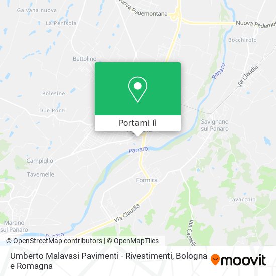 Mappa Umberto Malavasi Pavimenti - Rivestimenti