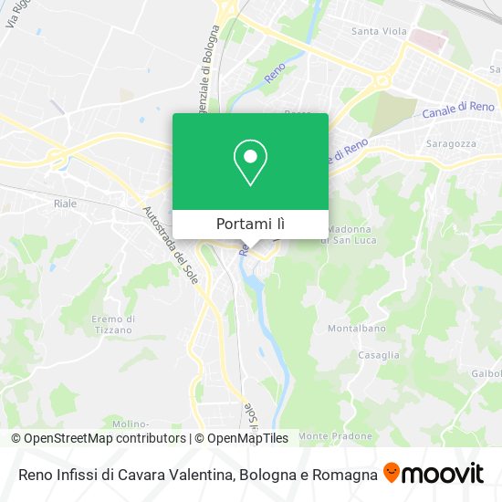 Mappa Reno Infissi di Cavara Valentina
