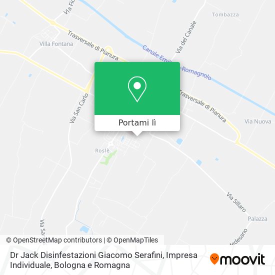 Mappa Dr Jack Disinfestazioni Giacomo Serafini, Impresa Individuale