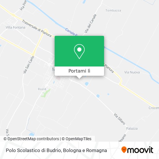 Mappa Polo Scolastico di Budrio