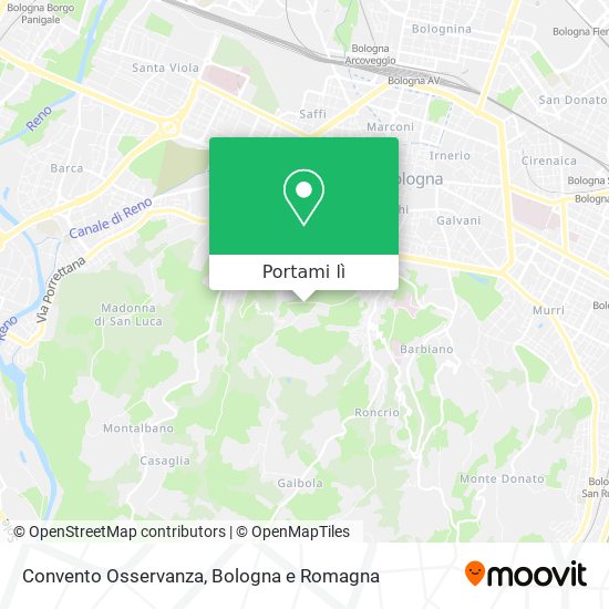 Mappa Convento Osservanza