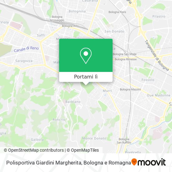 Mappa Polisportiva Giardini Margherita