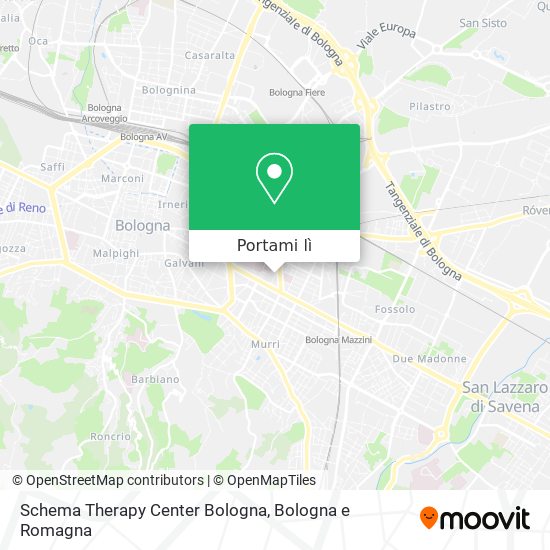 Mappa Schema Therapy Center Bologna