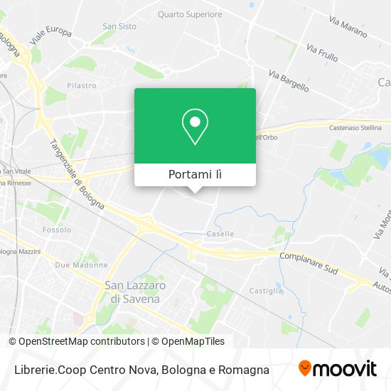 Mappa Librerie.Coop Centro Nova