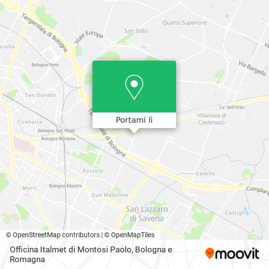 Mappa Officina Italmet di Montosi Paolo