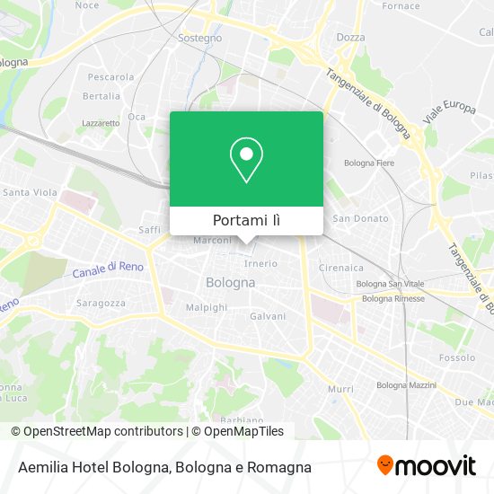 Mappa Aemilia Hotel Bologna