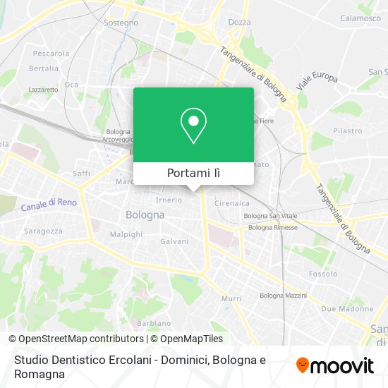 Mappa Studio Dentistico Ercolani - Dominici