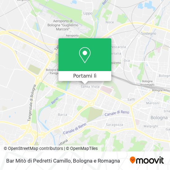 Mappa Bar Mitò di Pedretti Camillo