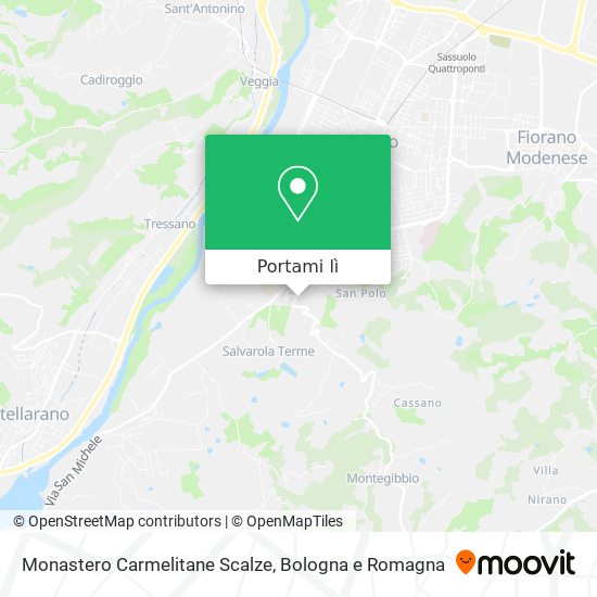 Mappa Monastero Carmelitane Scalze