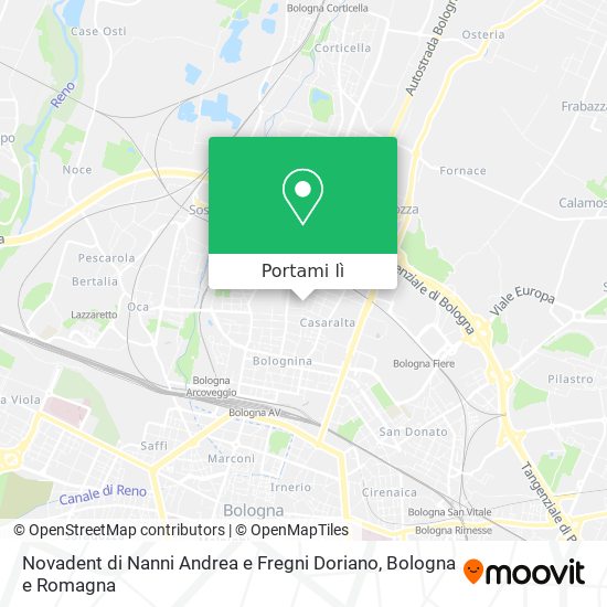 Mappa Novadent di Nanni Andrea e Fregni Doriano