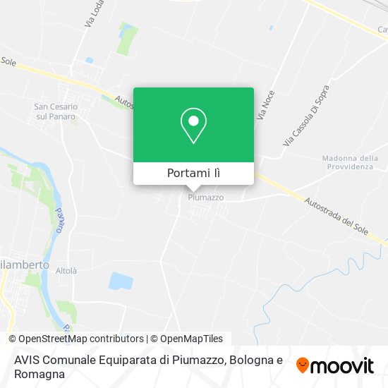 Mappa AVIS Comunale Equiparata di Piumazzo