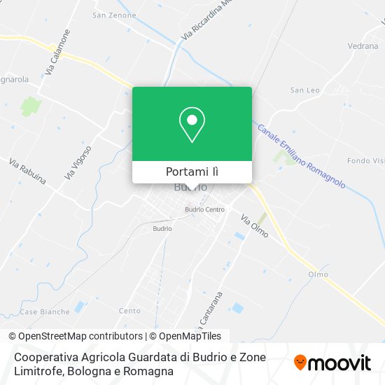 Mappa Cooperativa Agricola Guardata di Budrio e Zone Limitrofe